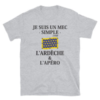 Thumbnail for Ardèche & L'Apéro - T-shirt Standard - Ici & Là - T-shirts & Souvenirs de chez toi