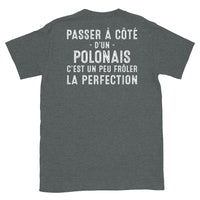 Thumbnail for T-shirt Pologne gris foncé - Frôler la perfection avec humour