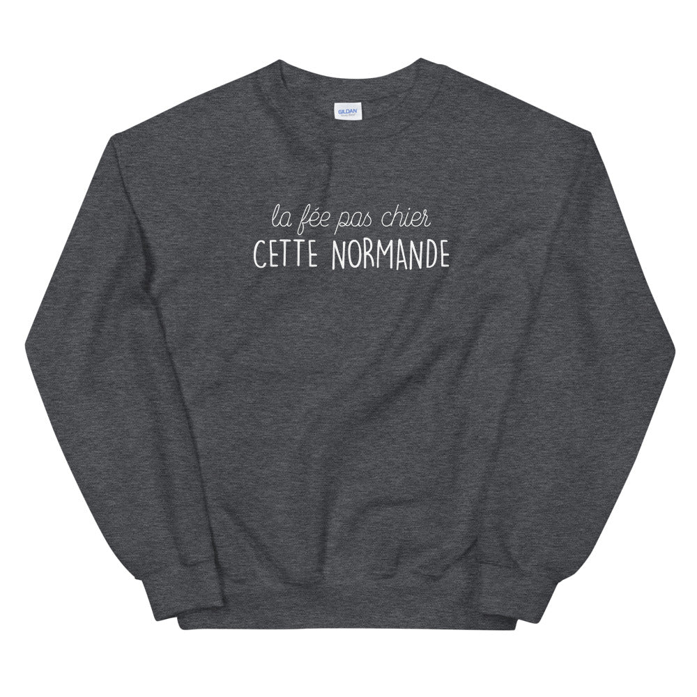 Sweatshirt Normande noir - fée pas chier cette Normande