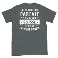 Thumbnail for T-shirt Suisse bleu marine - Je ne suis pas parfait mais