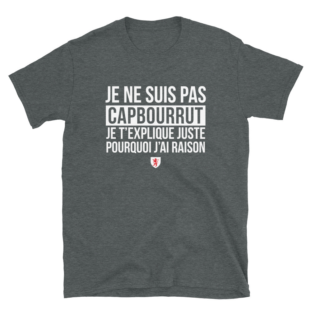 T-shirt Gers noir dos - Je ne suis pas Capbourrut