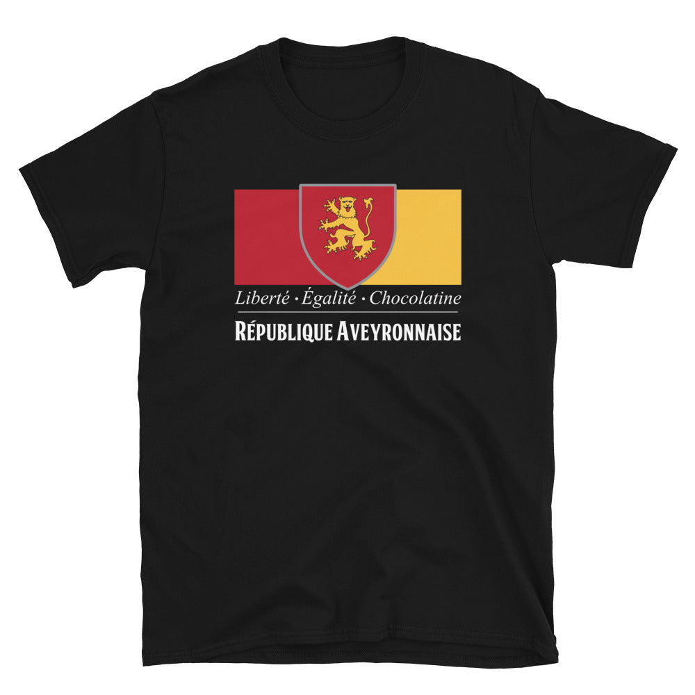T-shirt Aveyron gris foncé chiné dos - République Aveyronnaise v2
