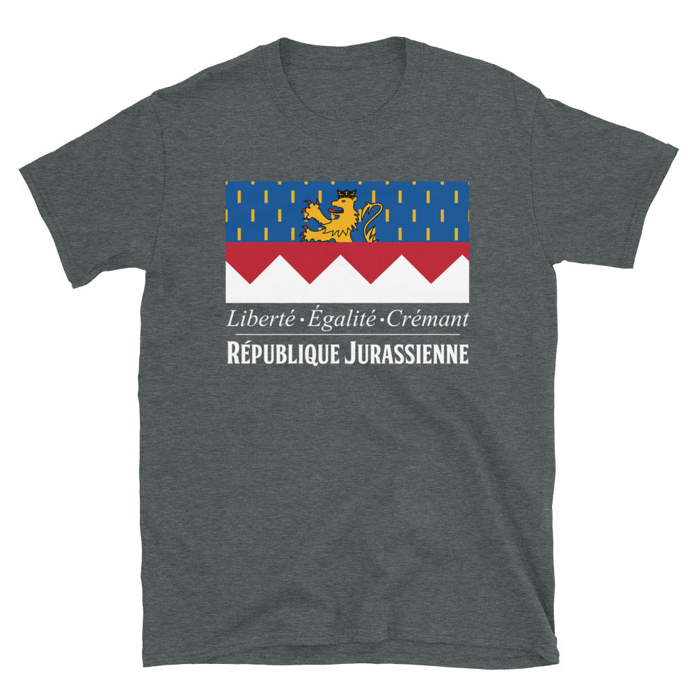 T-shirt République Jurassienne noir - Liberté Égalité Crémant