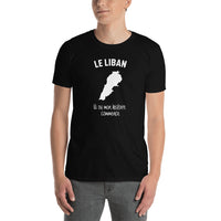 Thumbnail for T-shirt Liban noir dos - Mon histoire commence avec fierté