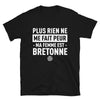 T-shirt Bretagne noir - Plus rien ne me fait peur ma femme est