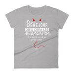 Auvergnates & le Diable T-shirt à Manches Courtes pour Femmes - Ici & Là - T-shirts & Souvenirs de chez toi