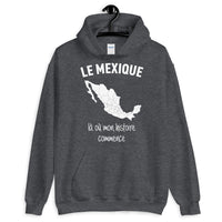Thumbnail for Sweatshirt Mexique gris foncé - Mon histoire commence avec humour