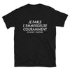 T-shirt Italie noir - Je parle l'emmerdeuse en mode Italienne