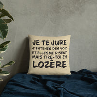 Thumbnail for Tire toi en Lozère - Coussin décoratif et humoristique sur la Lozère - Ici & Là - T-shirts & Souvenirs de chez toi