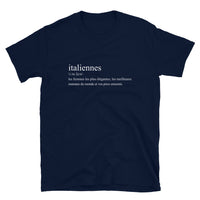 Thumbnail for T-shirt Italie bleu marine dos - Définition humoristique de l'italien
