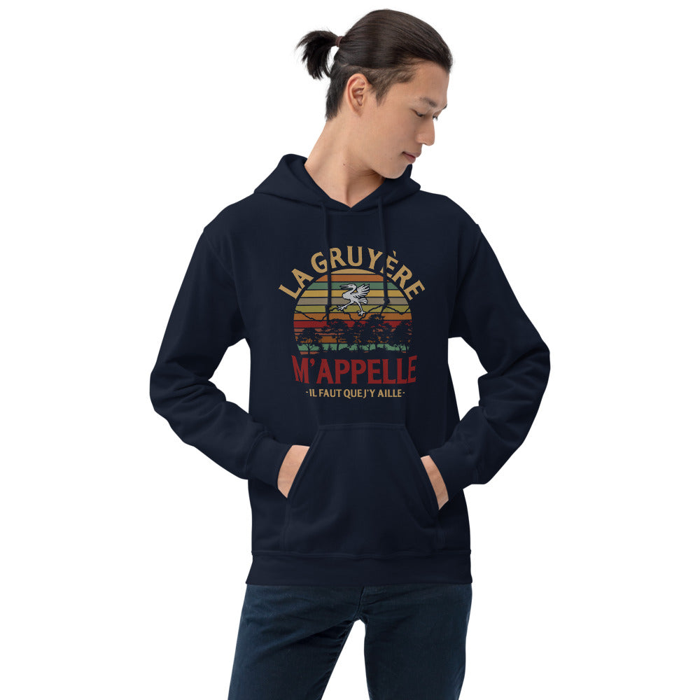 Sweatshirt Fribourg bleu marine dos - La Gruyère m'appelle