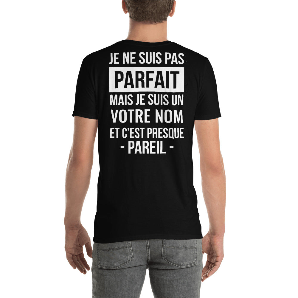 T-shirt Aveyron noir dos - Je ne suis pas parfait mais je suis un XXX