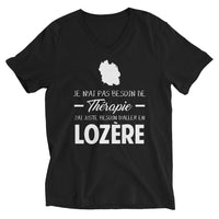 Thumbnail for T-shirt Lozère noir - Je n'ai pas besoin de thérapie