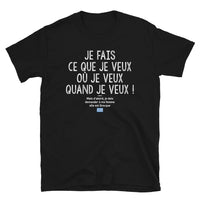 Thumbnail for T-shirt Grecque noir - Je fais ce que je veux