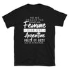T-shirt Argentine noir - Ne me drague pas ma femme est Argentine