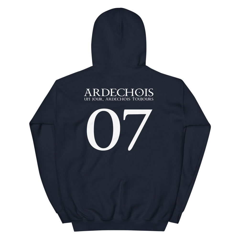 Ardéchois un jour, ardéchois toujours 07 - sweatshirt à capuche - Ici & Là - T-shirts & Souvenirs de chez toi