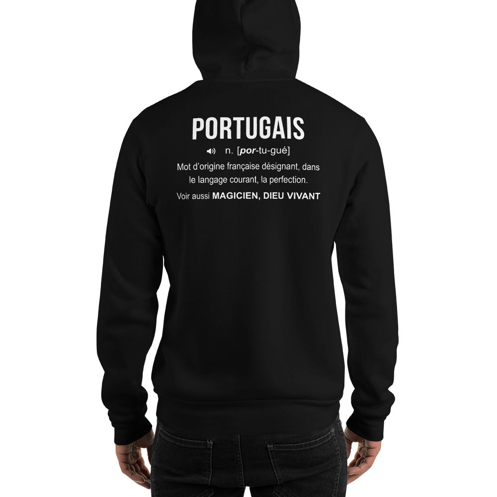 Définition Portugais - humour pour un cadeau - Sweat à capuche - Ici & Là - T-shirts & Souvenirs de chez toi