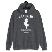 Thumbnail for Tunisie là où mon histoire commence - Sweatshirt à capuche - Ici & Là - T-shirts & Souvenirs de chez toi