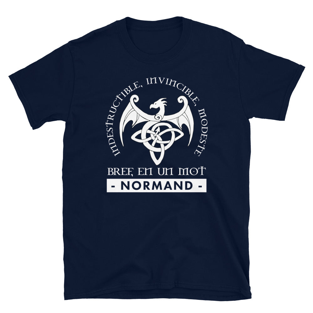 T-shirt Normand gris sport - Indestructible et fier de l'origine