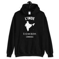 Thumbnail for Sweatshirt Inde noir - L'histoire commence ici