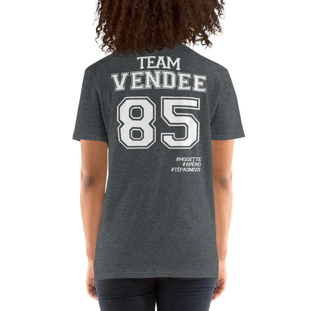 T-shirt Vendée bleu marine dos - Fierté locale et confort durable