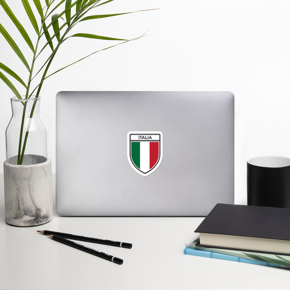 Autocollant Italie vert blanc rouge - Drapeau tricolore
