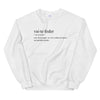 Sweatshirt Portugal blanc - Définition humoristique va te foder
