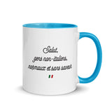 Salut gens-non italien - Mug Tasse Couleurs intérieures père - Ici & Là - T-shirts & Souvenirs de chez toi