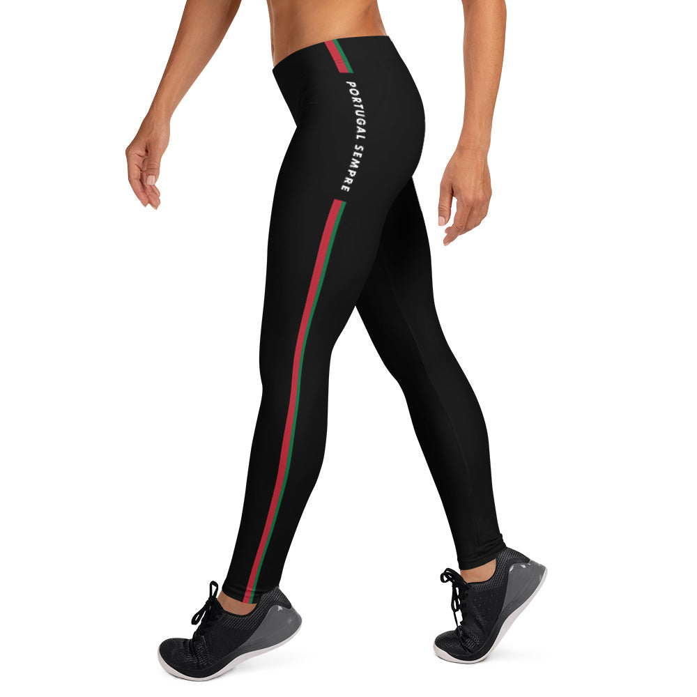 Leggings Portugal noir - Portugal Sempre, toujours fièrement