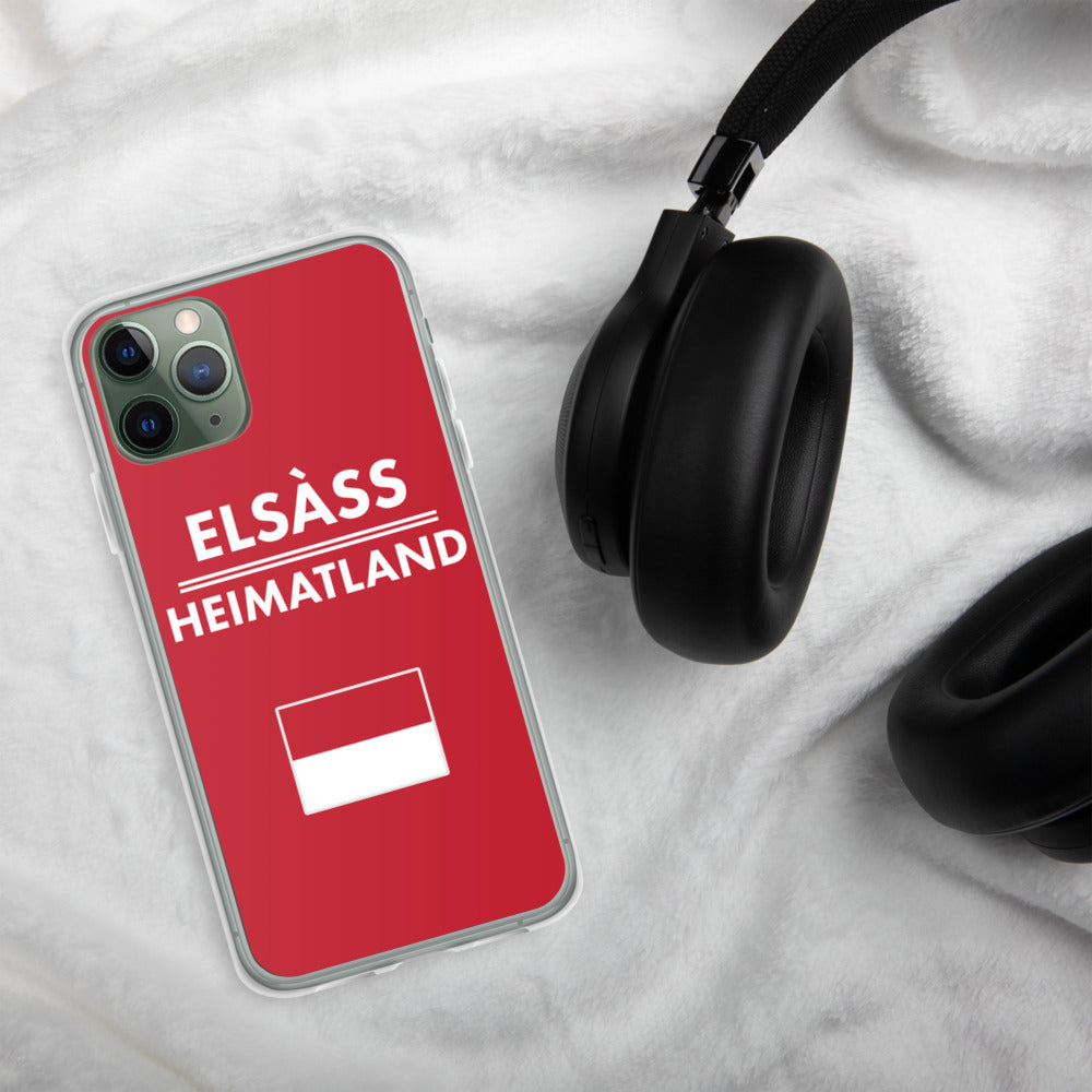 Alsace mon pays natal, Elsàss Heimatland Coque pour iPhone drapeau - Ici & Là - T-shirts & Souvenirs de chez toi