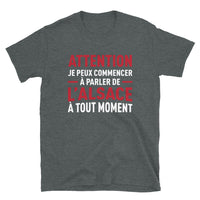 Thumbnail for T-shirt Alsace gris foncé chiné dos - Je peux parler de l'Alsace à tout moment