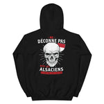 Ne déconne pas avec les Alsaciens, ils n'ont pas juste l'air fous - Sweatshirt à capuche - Ici & Là - T-shirts & Souvenirs de chez toi