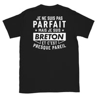 Thumbnail for T-shirt Bretagne noir dos - Je ne suis pas parfait mais