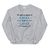 Sweatshirt Bretagne blanc - Ce qui se passe à Groix reste à Groix