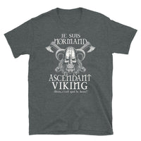Thumbnail for T-shirt Normand bleu marine - Je suis normand, ascendant viking dos