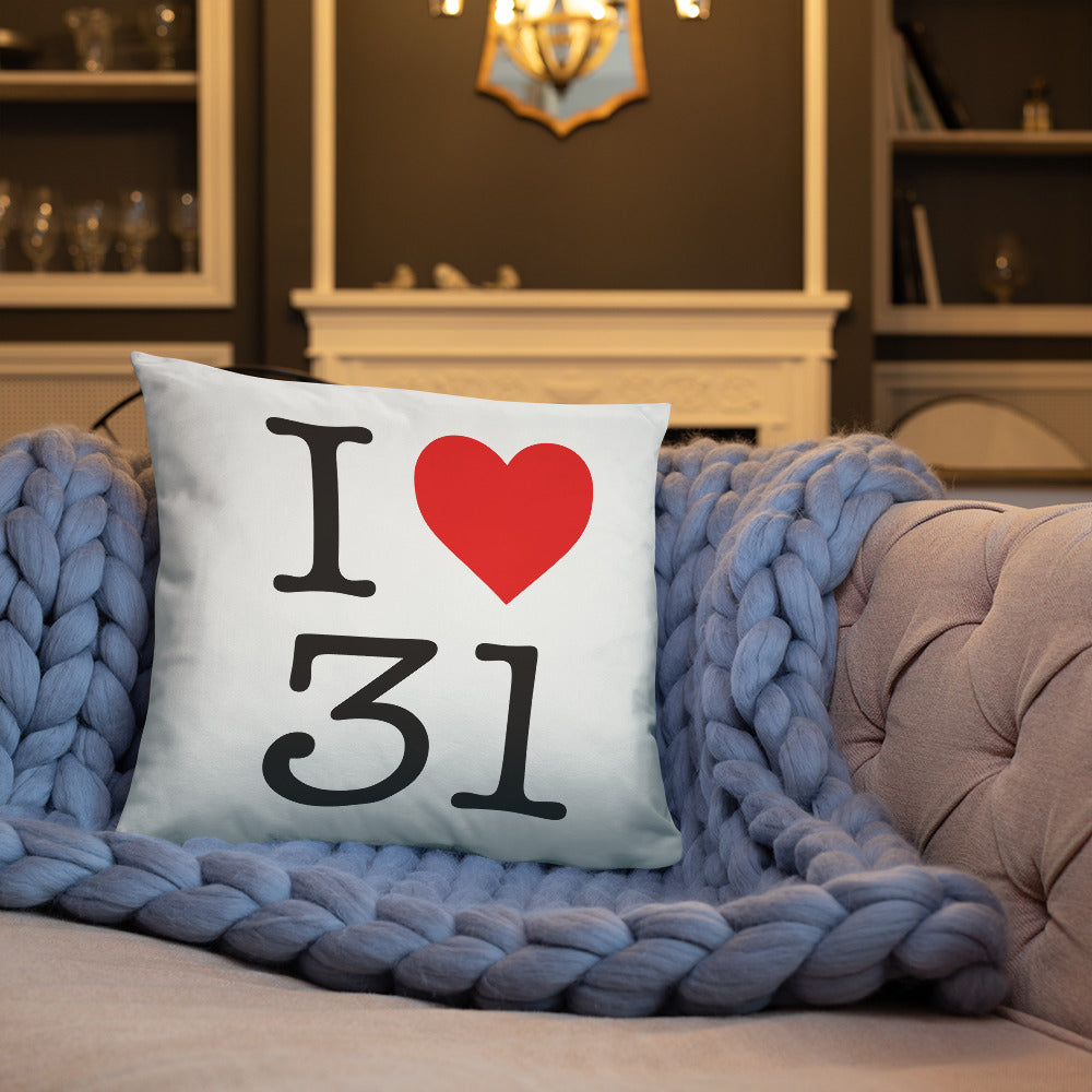 Coussin Haute-Garonne Toulouse NY style - accent décoratif
