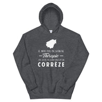 Thumbnail for Sweatshirt Corrèze gris foncé - Pas besoin de thérapie