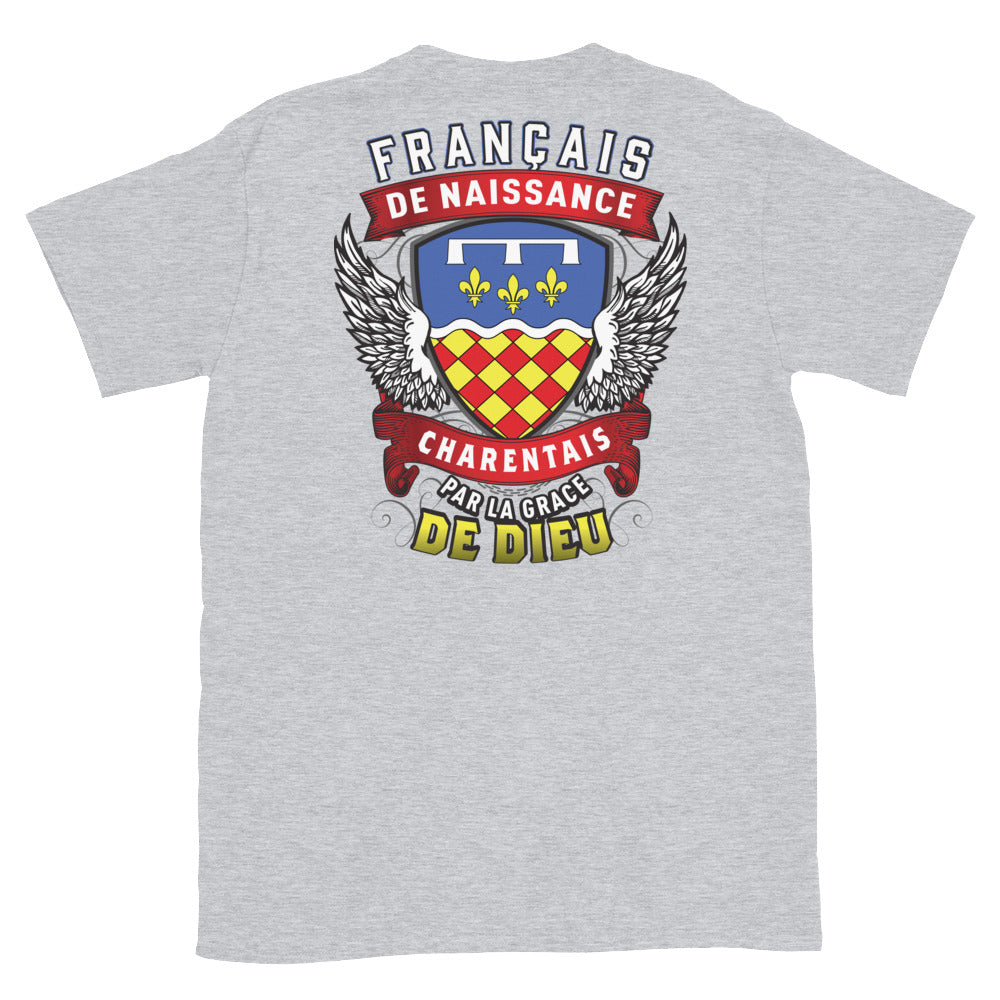 T-shirt Charentais bleu marine dos - Français, Belge, Suisse, Canadien