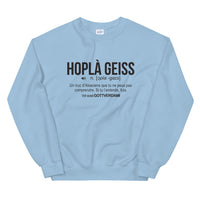 Thumbnail for Sweatshirt Alsace gris sport dos - Définition humoristique