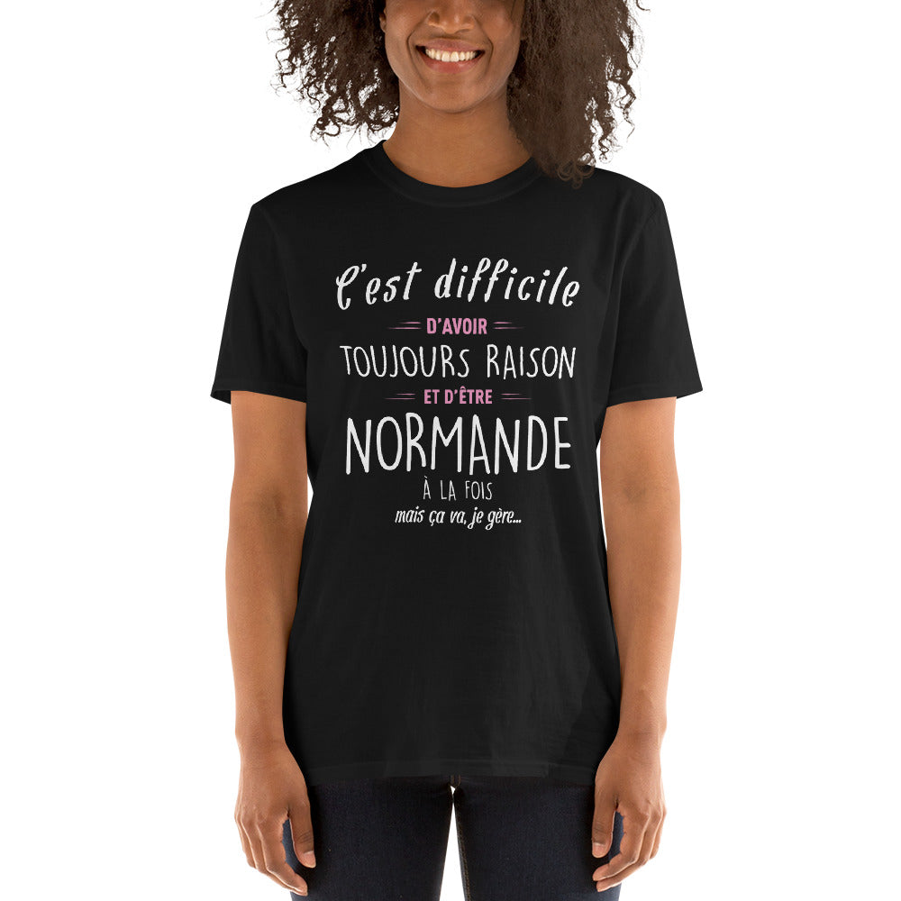 Avoir Raison Normande - T-shirt Boy friend Cut - Standard - Ici & Là - T-shirts & Souvenirs de chez toi