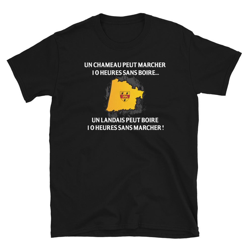 T-shirt Landais noir - 10 heures sans marcher
