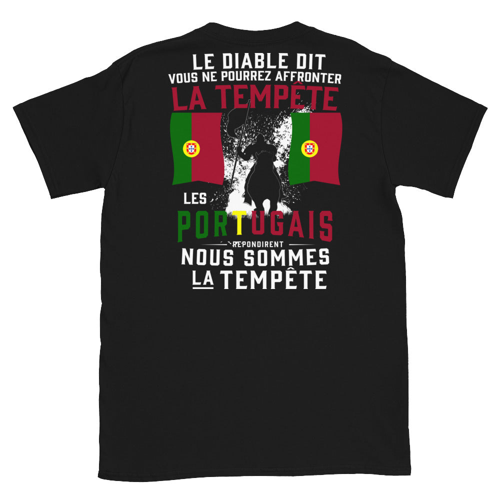 T-shirt Portugal noir - Fiers comme la tempête