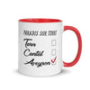 Mug Aveyron rouge - Paradis sur terre, pause café humoristique