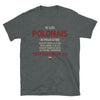 T-shirt Pologne noir - Polonais ça dépend de toi
