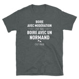 Boire avec un Normand c'est mieux - Modération - T-shirt Standard - Ici & Là - T-shirts & Souvenirs de chez toi