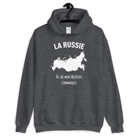Thumbnail for Sweatshirt Russie gris foncé - La Russie là où mon histoire commence