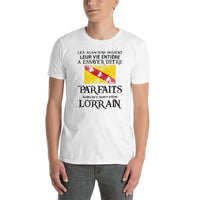 Thumbnail for T-shirt Lorrain Parfait gris foncé chiné - Les Alsaciens et leur vie entière