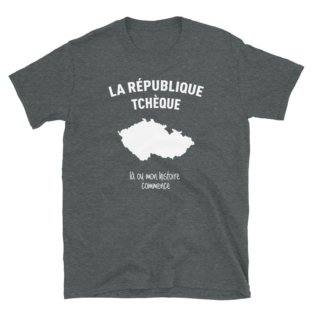 Tchéquie là où mon histoire commence - T-shirt Standard - Ici & Là - T-shirts & Souvenirs de chez toi