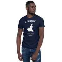 Thumbnail for T-shirt Cameroun bleu marine dos - Mon histoire commence