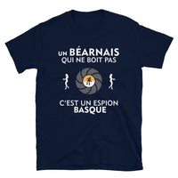 Thumbnail for T-shirt Béarn bleu marine - Le gars qui ne boit pas c'est un espion